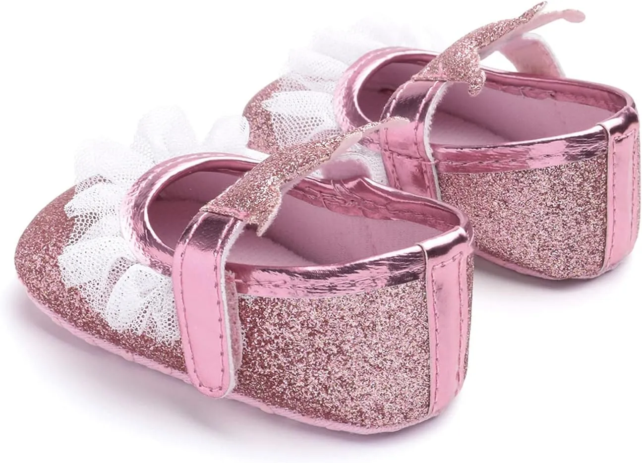 Baby Girls Crown Non Slip Soft Sole PU Leather Newborn Infant Toddler First Walker Cirb Party Dress Shoes