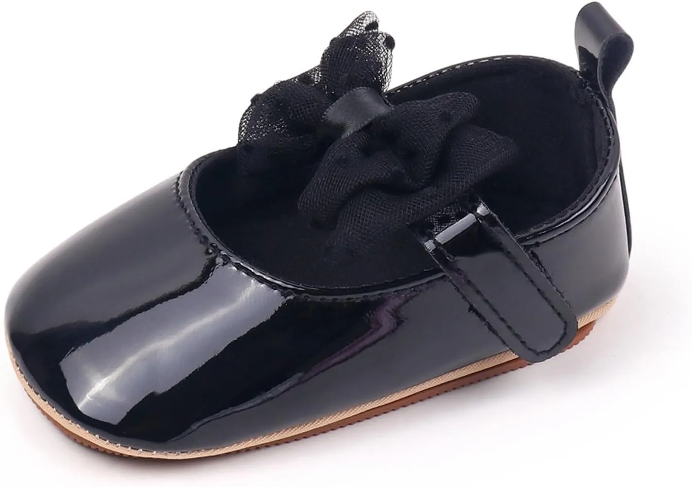 Baby Girls Dress Shoes Bownot Non Slip Soft Sole Flat Newborn Infant Wedding Mary Jane Flat