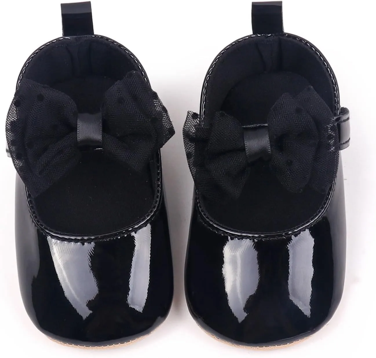 Baby Girls Dress Shoes Bownot Non Slip Soft Sole Flat Newborn Infant Wedding Mary Jane Flat