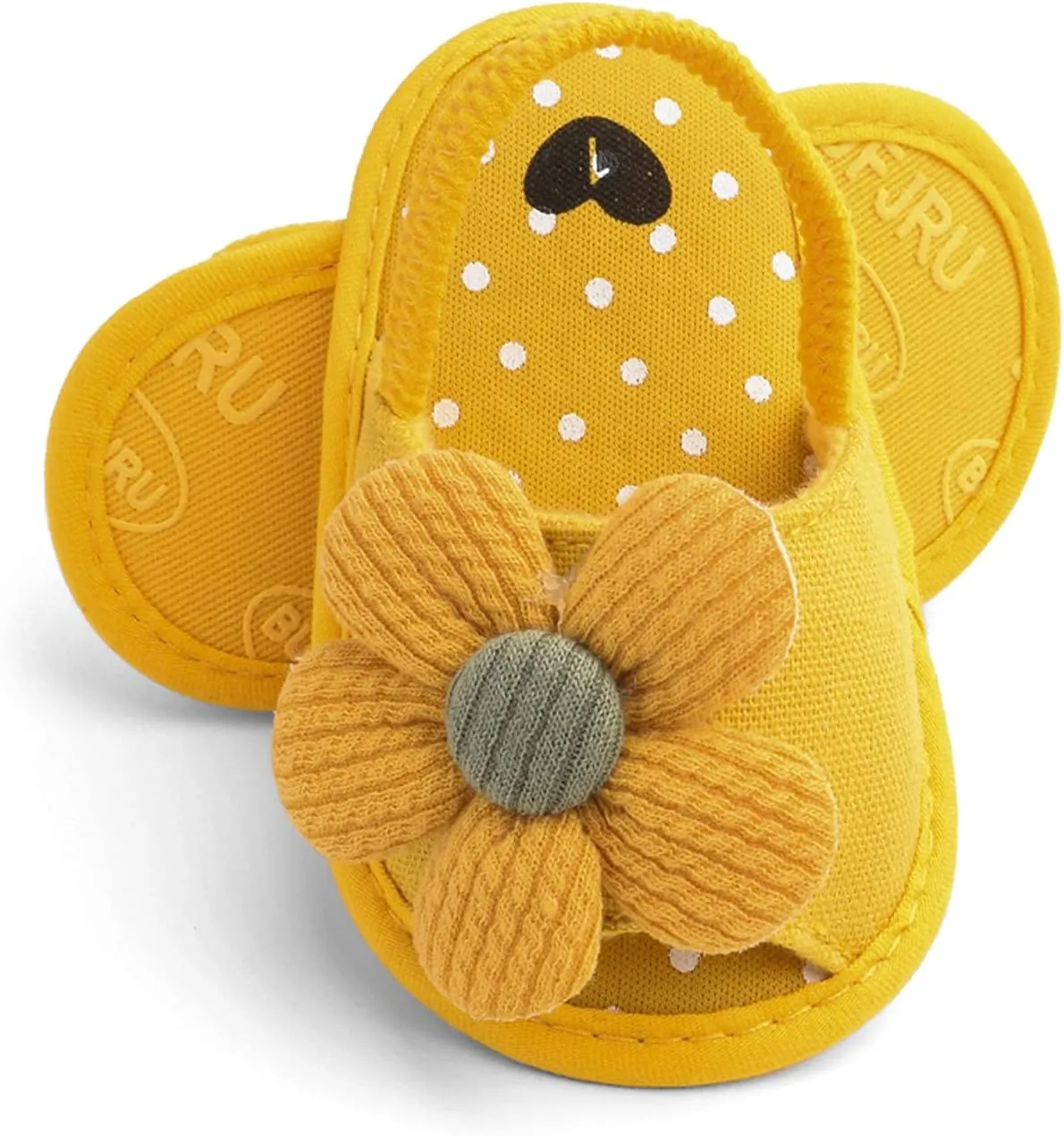 Baby Girls Flower Shoes Soft Sole Shoes Toddler Non Slip Shoes Sandals Leisure Baby Shoes for Indoor