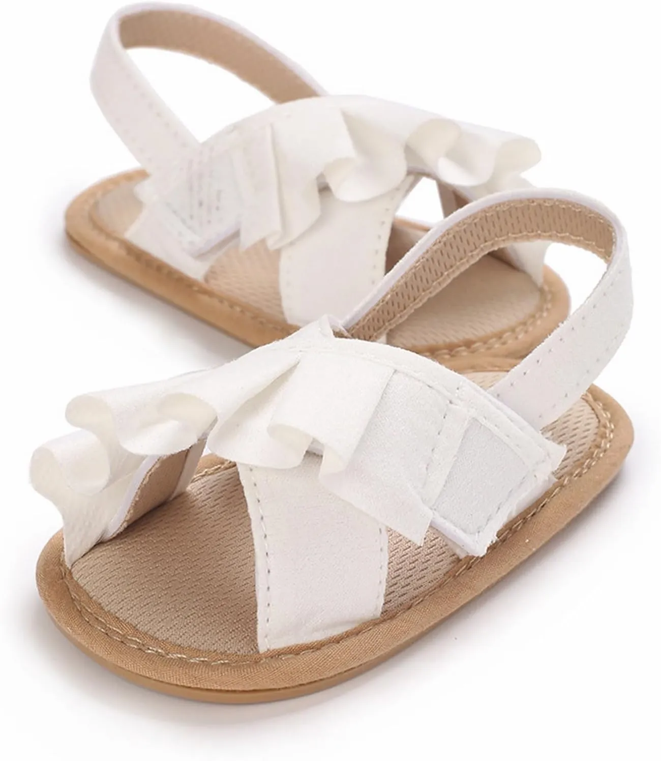 Baby Girls Sandals Soft Sole Infant Indoor Slippers Open Toe Comfort Toddler Summer Princess Shoes 6 9 12 Months