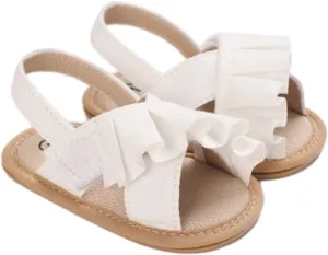 Baby Girls Sandals Soft Sole Infant Indoor Slippers Open Toe Comfort Toddler Summer Princess Shoes 6 9 12 Months