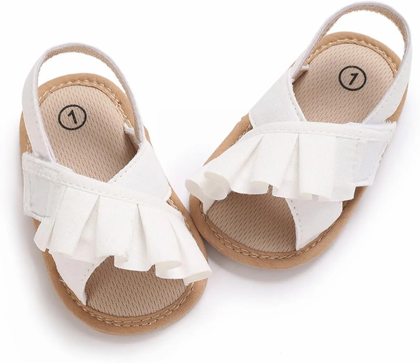 Baby Girls Sandals Soft Sole Infant Indoor Slippers Open Toe Comfort Toddler Summer Princess Shoes 6 9 12 Months
