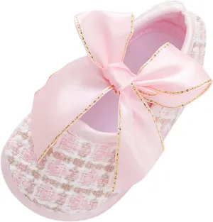 Baby Infant Boy Girl Sandals Shoes First Walking Shoes Bow Non-Slip Soft Sole Flat Shoes Lightweight (Pink, 12 Infant)