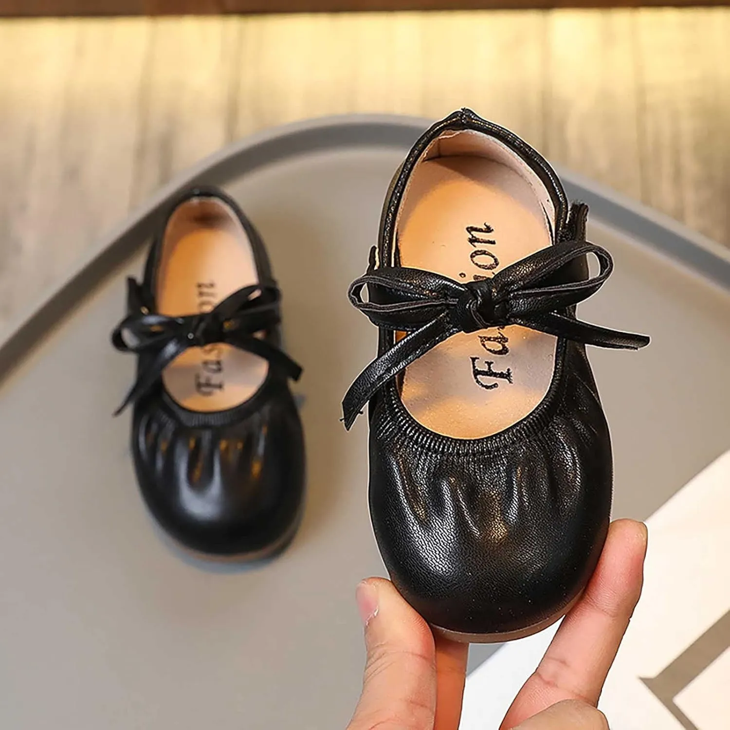 Baby Infant Shoes Boy Girl Sandals First Walkers Shoes Non-Slip Rubber Soft Sole Flat Shoes Summer (Black, 6.5 Infant)