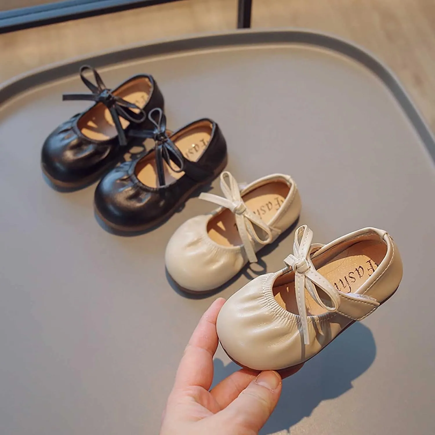 Baby Infant Shoes Boy Girl Sandals First Walkers Shoes Non-Slip Rubber Soft Sole Flat Shoes Summer (Black, 6.5 Infant)