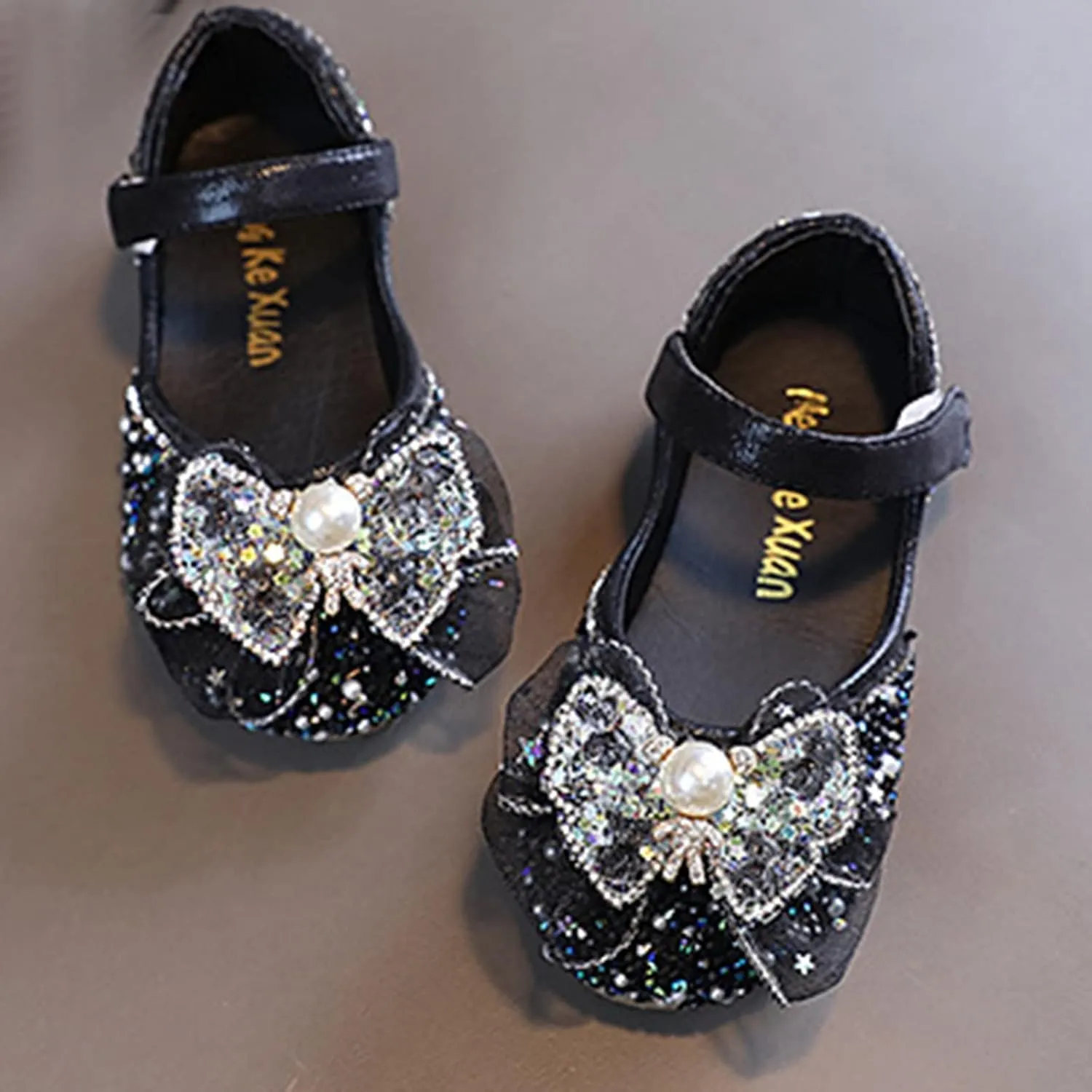 Baby Kids Princess Dress Fashion Autumn Toddler And Girls Casual Shoes Thick Sole Leather Shoes Leather Soft Closed Toe