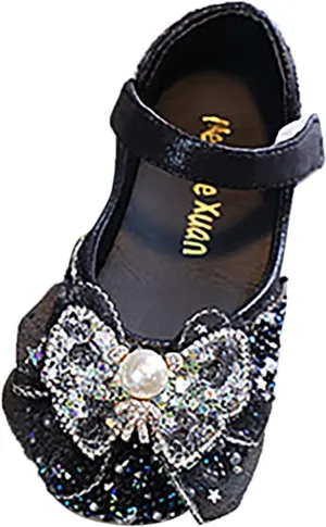 Baby Kids Princess Dress Fashion Autumn Toddler And Girls Casual Shoes Thick Sole Leather Shoes Leather Soft Closed Toe