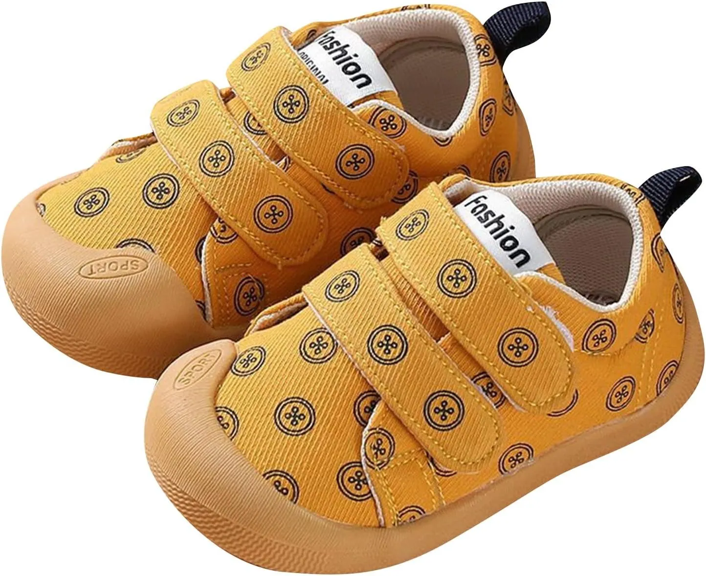 Baby Leopard Platform Canvas Shoes Unisex Boys Girls First Walking Shoes, Infant Non Slip Soft Sole Casual Sneaker