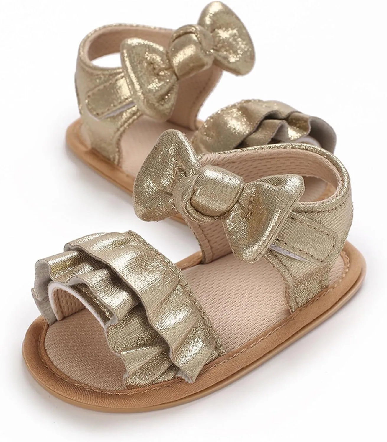 Baby Sandals Baby Toddler Infant Girls PU Leather Soft Open Toe Summer Sandals Flower Flat Shoes For Closed Toe Sandals
