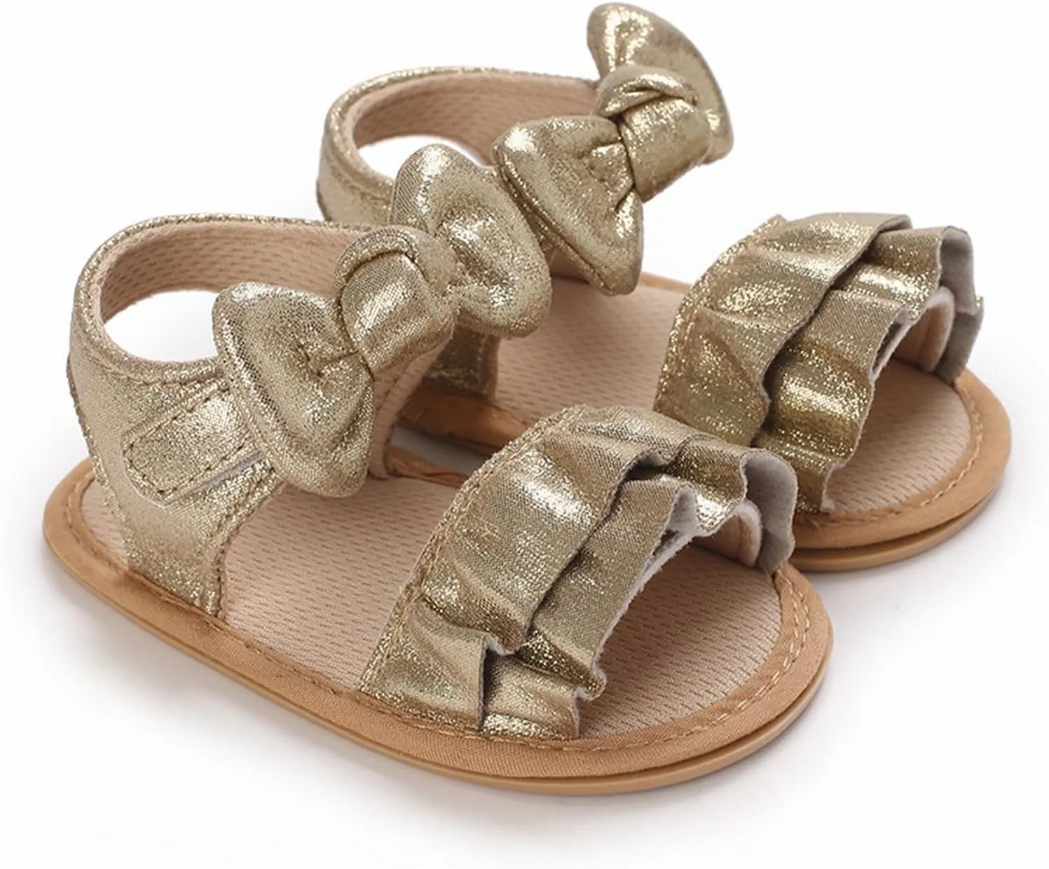 Baby Sandals Baby Toddler Infant Girls PU Leather Soft Open Toe Summer Sandals Flower Flat Shoes For Closed Toe Sandals