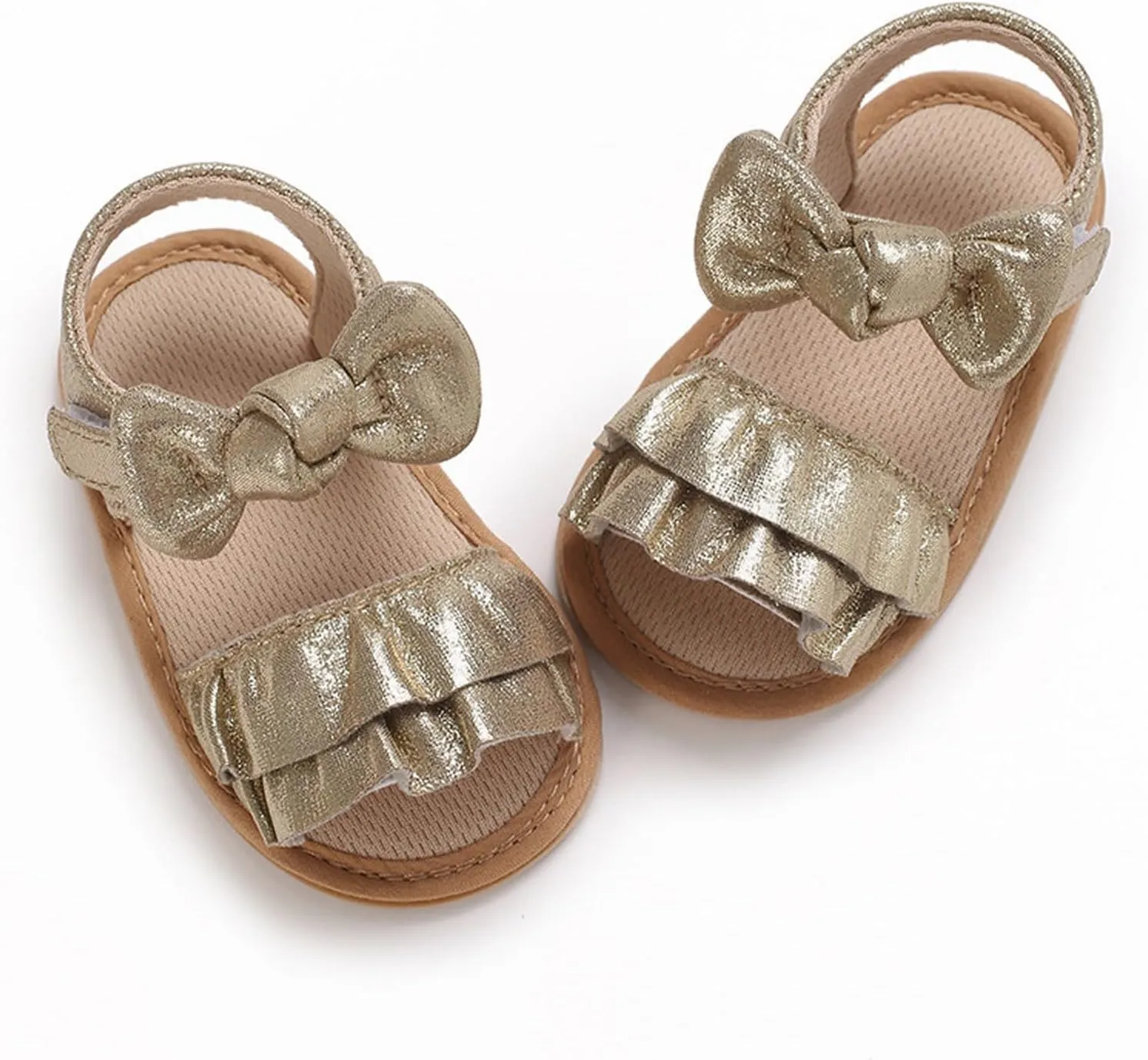 Baby Sandals Baby Toddler Infant Girls PU Leather Soft Open Toe Summer Sandals Flower Flat Shoes For Closed Toe Sandals