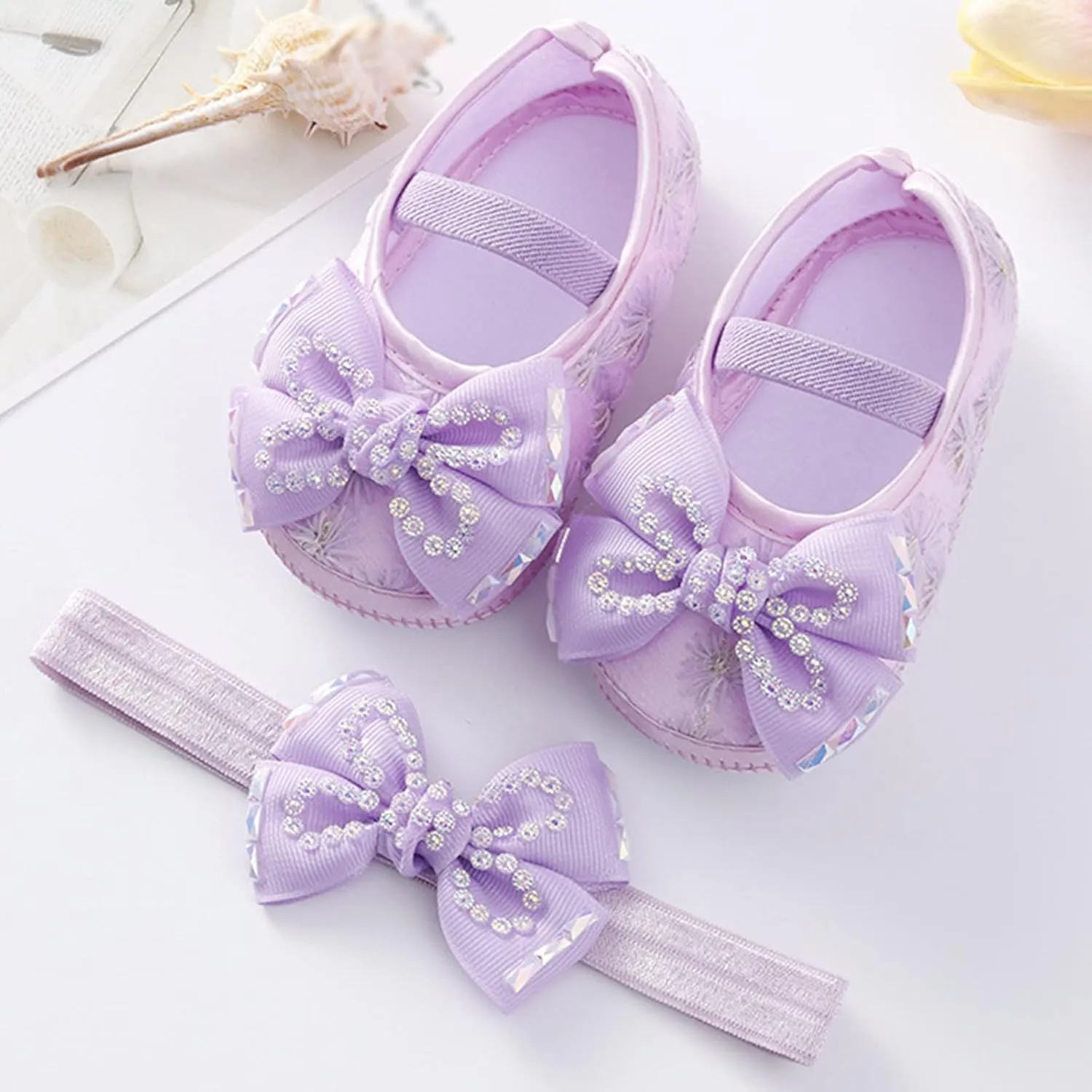 Baby Shoes Fashion Soft Sole Toddler Shoes Pearl Dress Flower Princess Shoes Toddler Shoes Infant Crib Shoes
