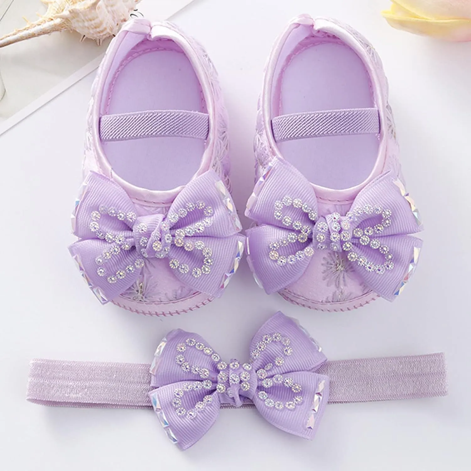 Baby Shoes Fashion Soft Sole Toddler Shoes Pearl Dress Flower Princess Shoes Toddler Shoes Infant Crib Shoes