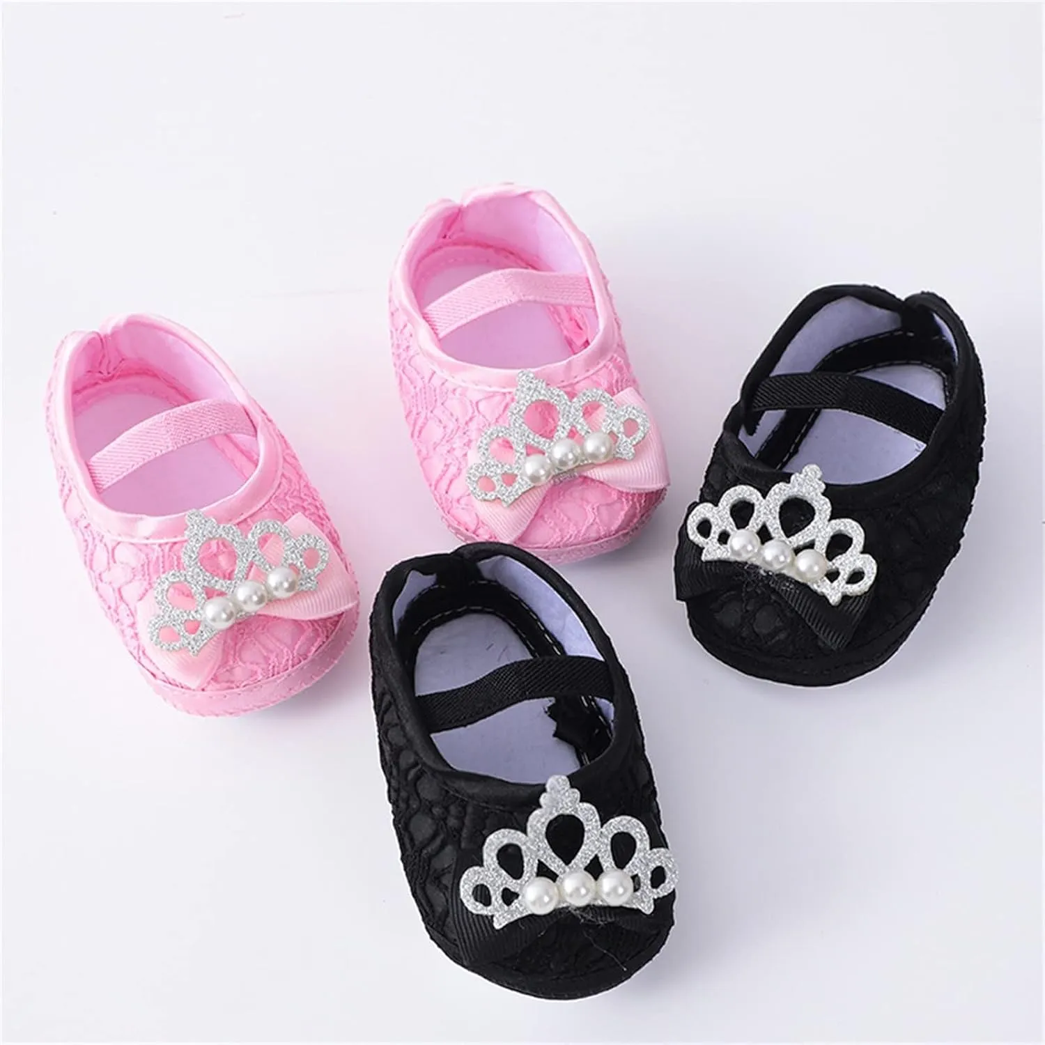 Baby Shoes Fashion Soft Sole Toddler Shoes Pearl Dress Flower Princess Shoes Toddler Shoes Kids Furry Slippers