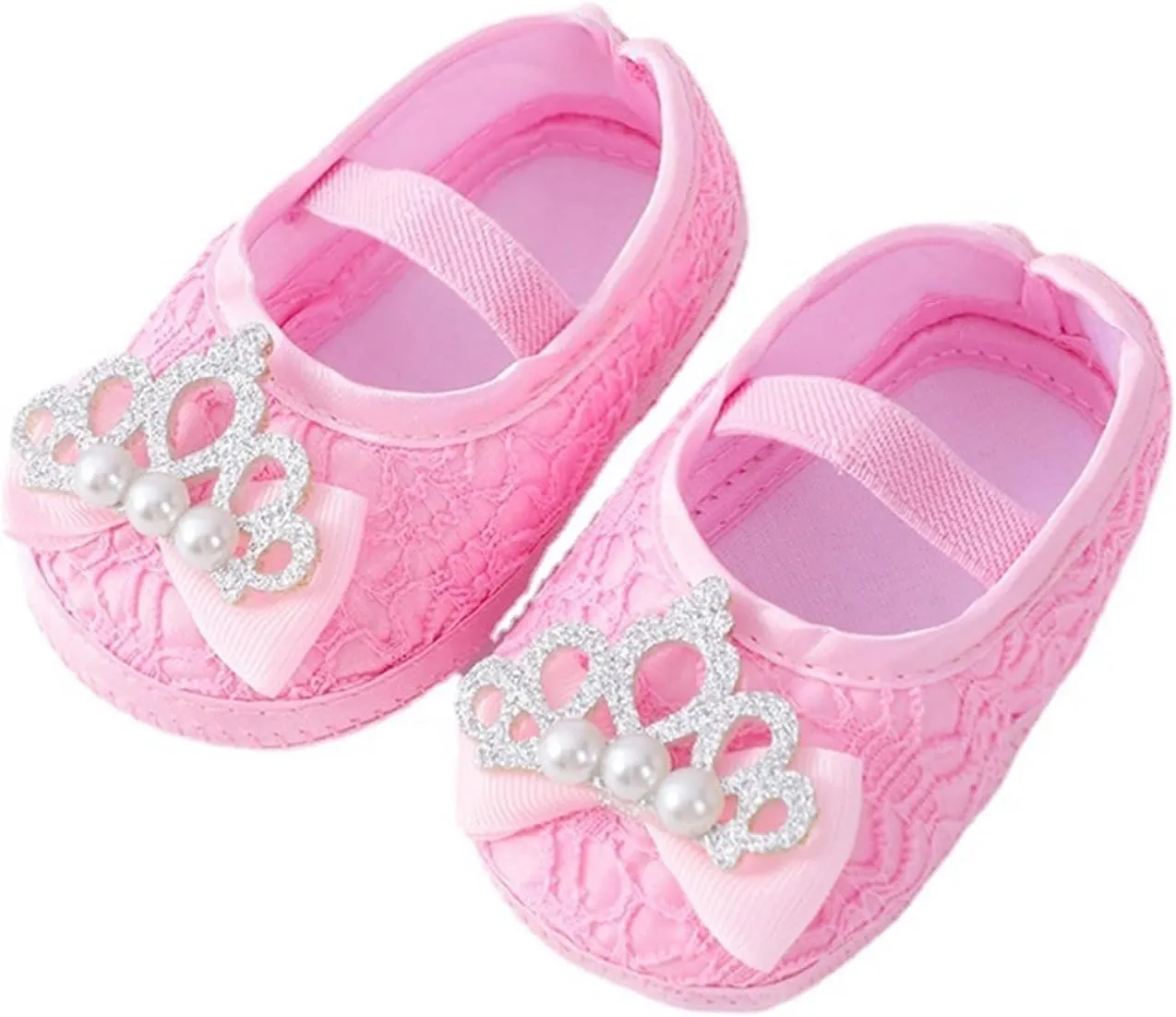 Baby Shoes Fashion Soft Sole Toddler Shoes Pearl Dress Flower Princess Shoes Toddler Shoes Kids Furry Slippers