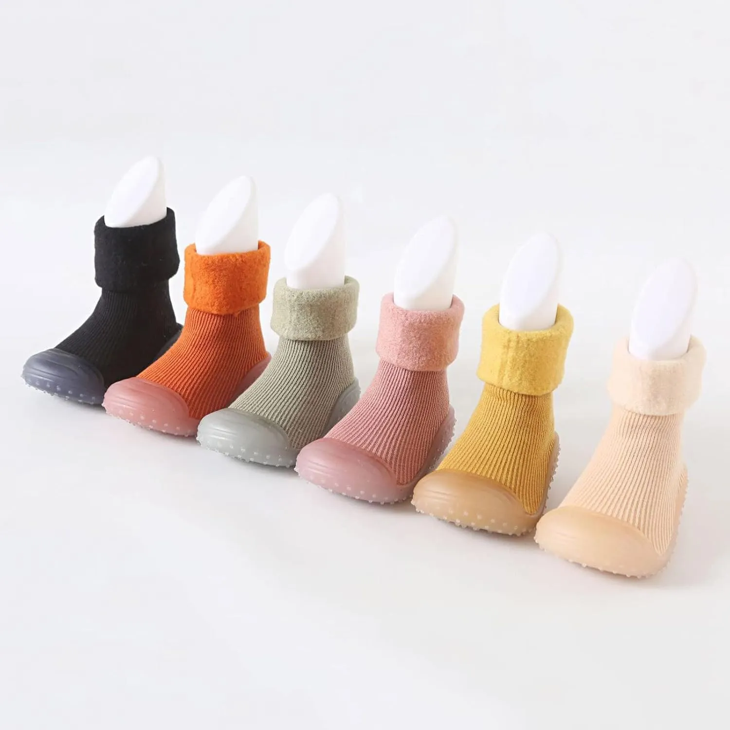 Baby Socks Shoes Soft Soles Spring and Winter Walking Early Education Baby Snow Shoes Socks Solid Color 6c Girls Shoes