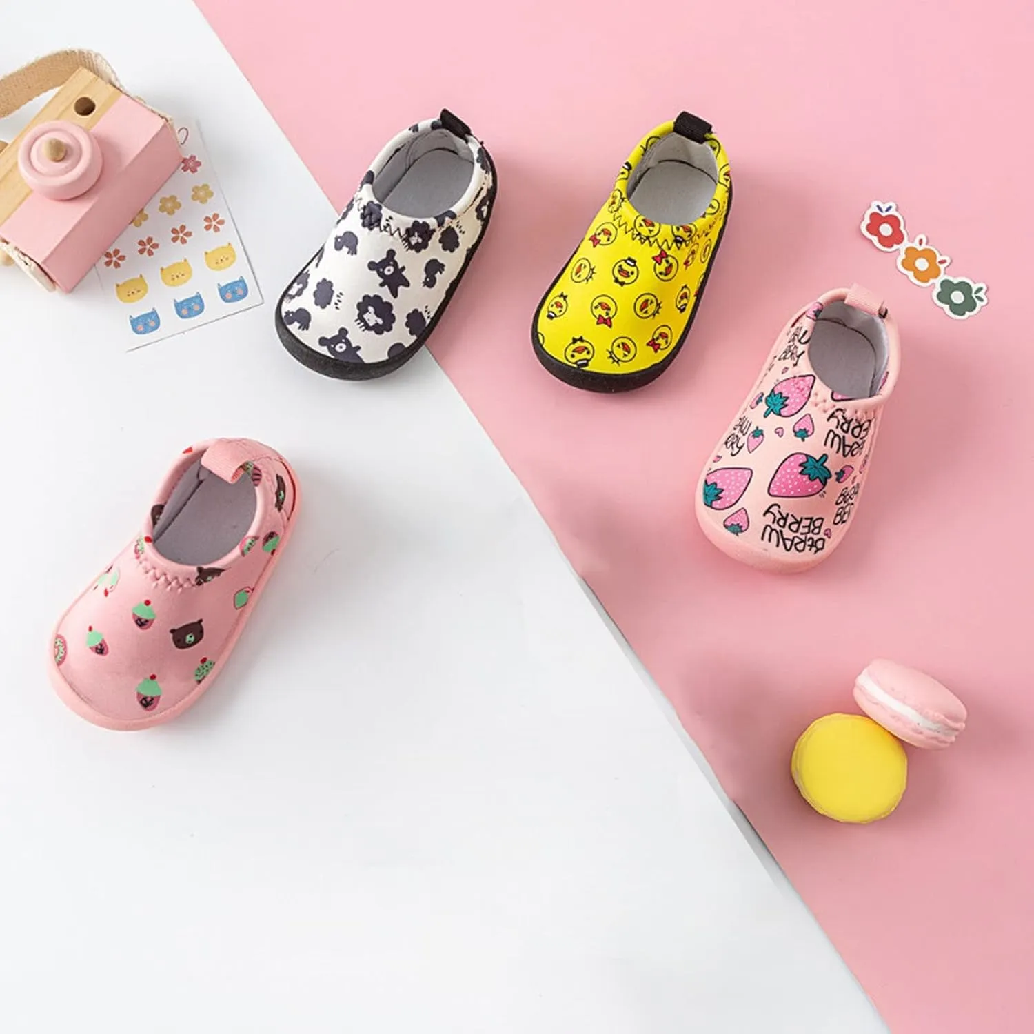 Baby Toddler Shoes Soft Soles Ultra Light Soles Cloth Shoes for Children Young Children Cartoon Baby Girl Shoes Size 1