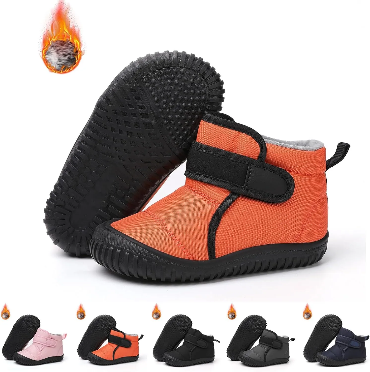 Baby Winter Snow Boots for Infant Boys Girls Toddler Water-esistant Warm ining Soft Sole First Walking Shoes
