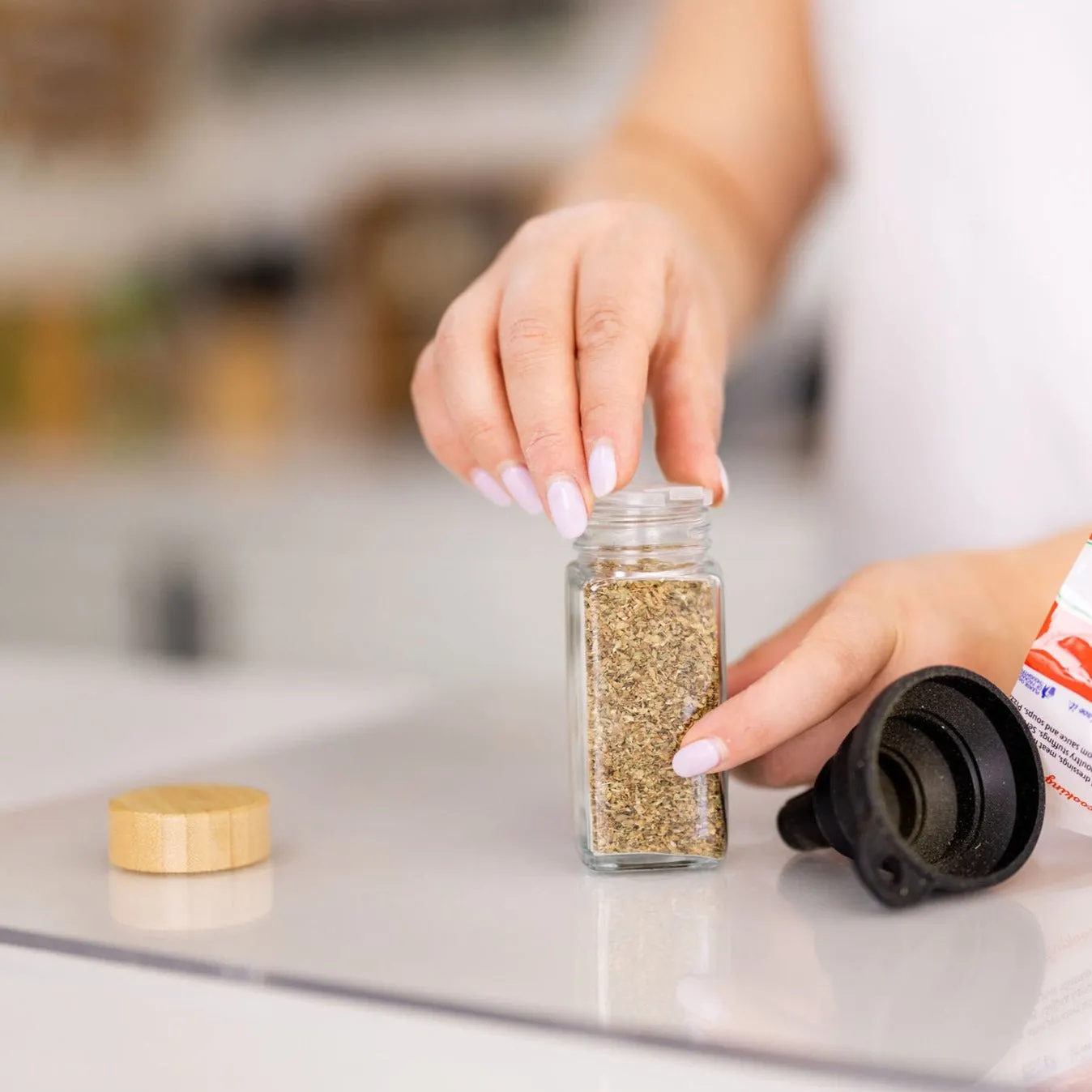Bamboo Shaker Spice Jars - 125ml