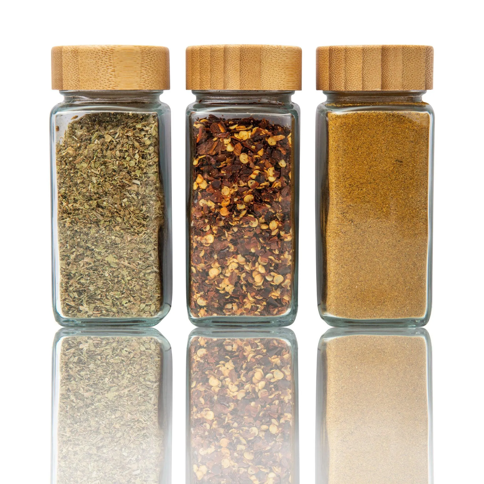 Bamboo Shaker Spice Jars - 125ml