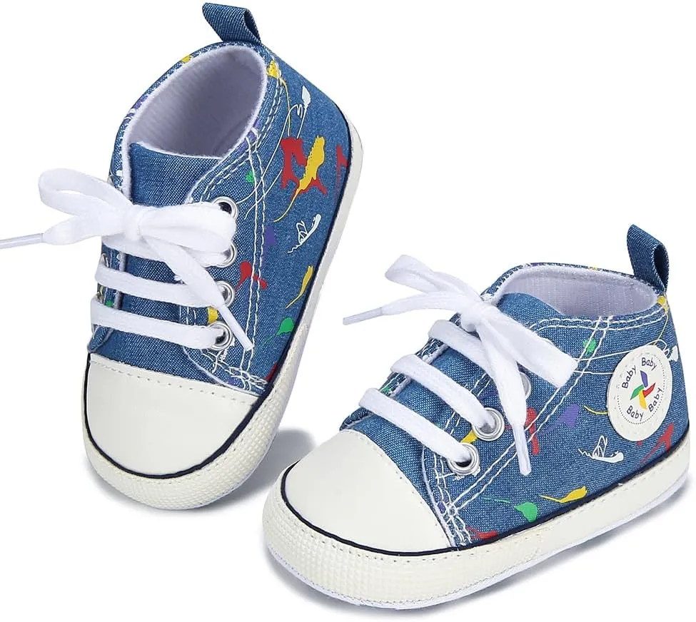 BEIDI Baby Girl Boy Shoes 0-18 Months,Infant Unique Essentials Gifts,Unisex Newborn Doll Slip-on Soft Sole High-top Frist Walking Sneakers