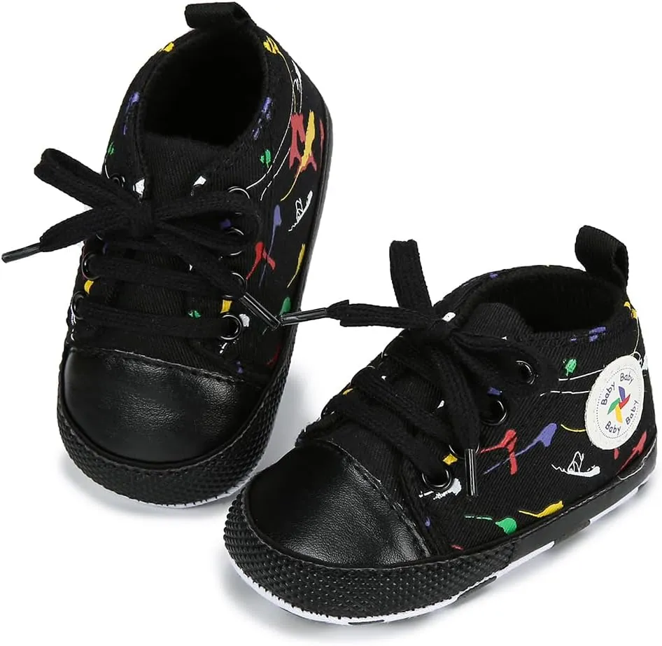 BEIDI Baby Girl Boy Shoes 0-18 Months,Infant Unique Essentials Gifts,Unisex Newborn Doll Slip-on Soft Sole High-top Frist Walking Sneakers