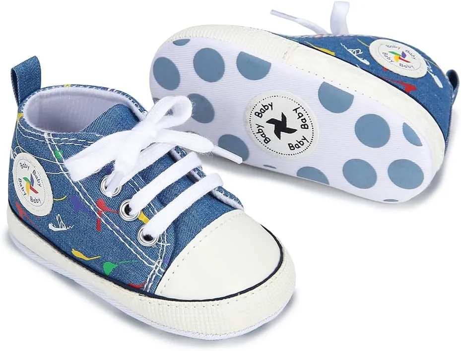 BEIDI Baby Girl Boy Shoes 0-18 Months,Infant Unique Essentials Gifts,Unisex Newborn Doll Slip-on Soft Sole High-top Frist Walking Sneakers