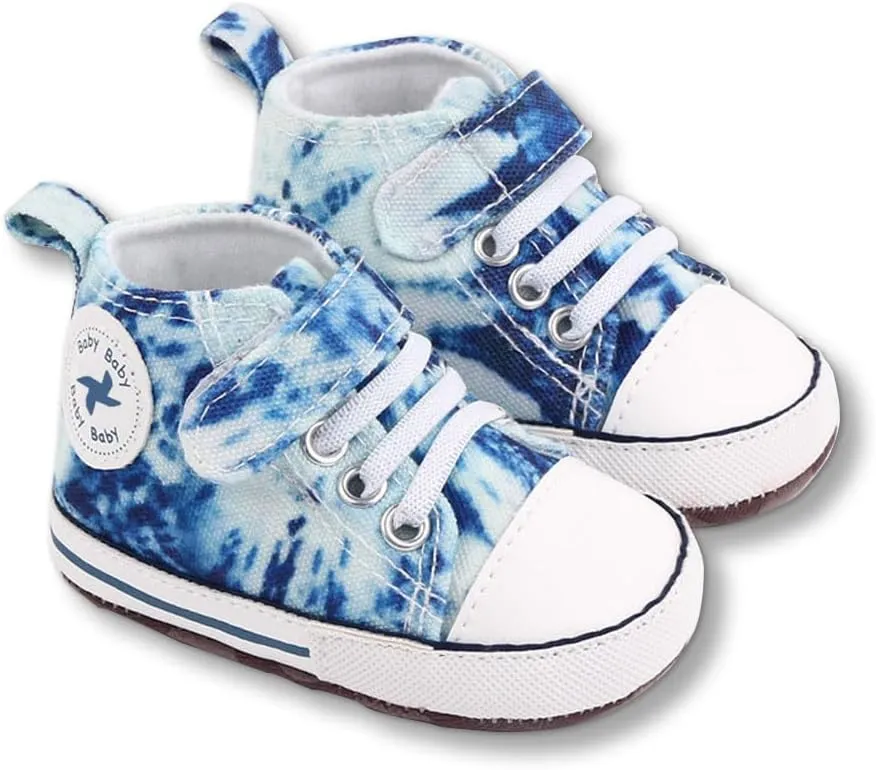 BEIDI Baby Girl Boy Shoes 0-18 Months,Infant Unique Essentials Gifts,Unisex Newborn Doll Slip-on Soft Sole High-top Frist Walking Sneakers