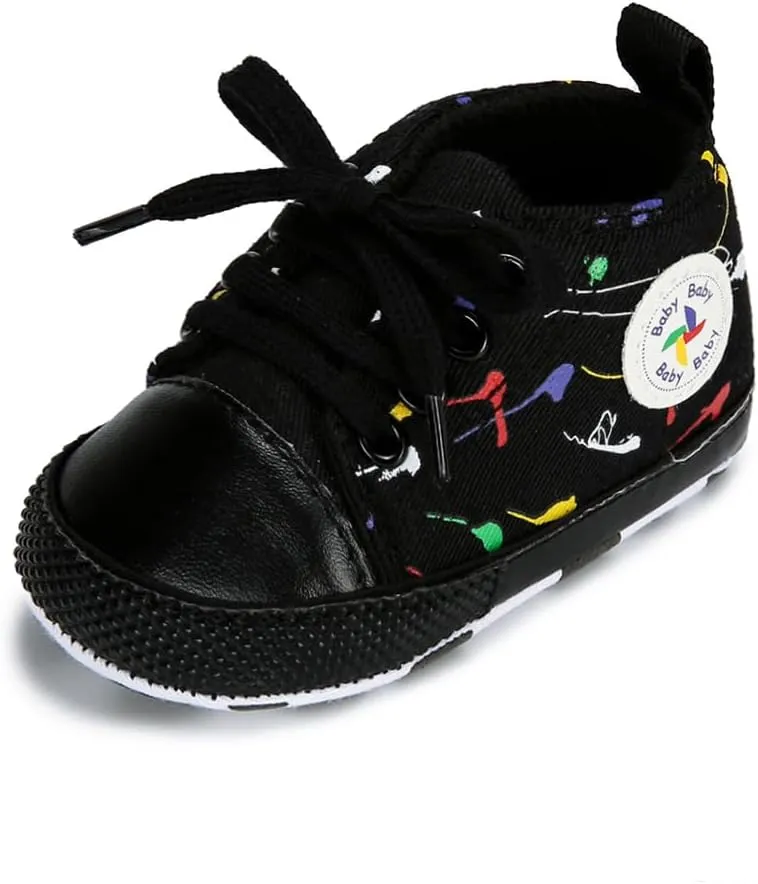 BEIDI Baby Girl Boy Shoes 0-18 Months,Infant Unique Essentials Gifts,Unisex Newborn Doll Slip-on Soft Sole High-top Frist Walking Sneakers