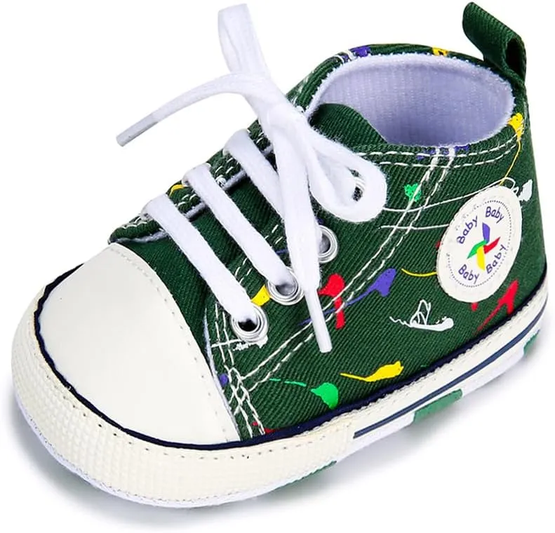 BEIDI Baby Girl Boy Shoes 0-18 Months,Infant Unique Essentials Gifts,Unisex Newborn Doll Slip-on Soft Sole High-top Frist Walking Sneakers