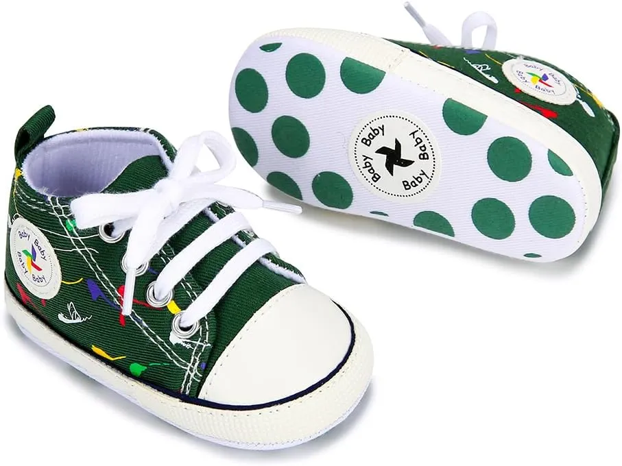 BEIDI Baby Girl Boy Shoes 0-18 Months,Infant Unique Essentials Gifts,Unisex Newborn Doll Slip-on Soft Sole High-top Frist Walking Sneakers