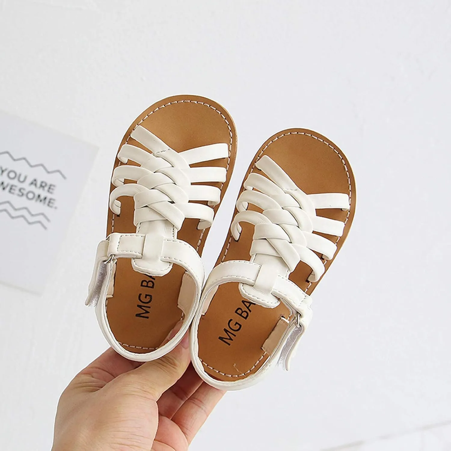 Boy Girl Leather Shoes Beach Children Strap Shoes Girls Sandals Baby Toddler Boys Girl's for Age Beach