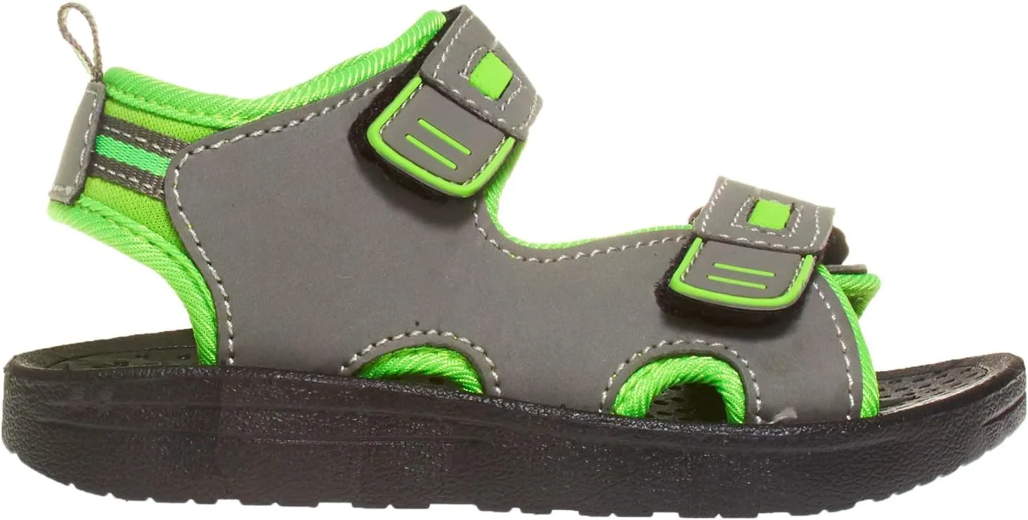 Boys Double Strapped Closed-Toe Sport Sandals