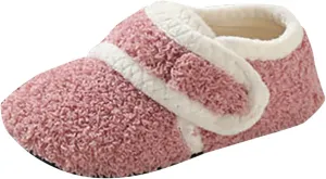 Boys Girls House Slippers Kids Warm Home Shoes Soft Plush Home Indoor Shoes Anti-Slip Booties Non-Slip Plush Slippers