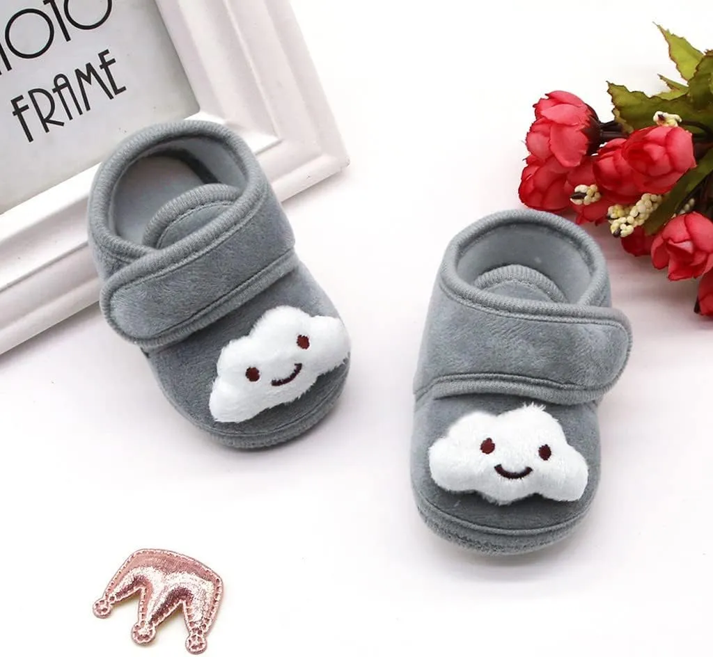 Casual Walking Shoes for Kids Tennis Shoes Little Boys Winter Plush Girls Cloud Infant Soft Warm Sole Shoes