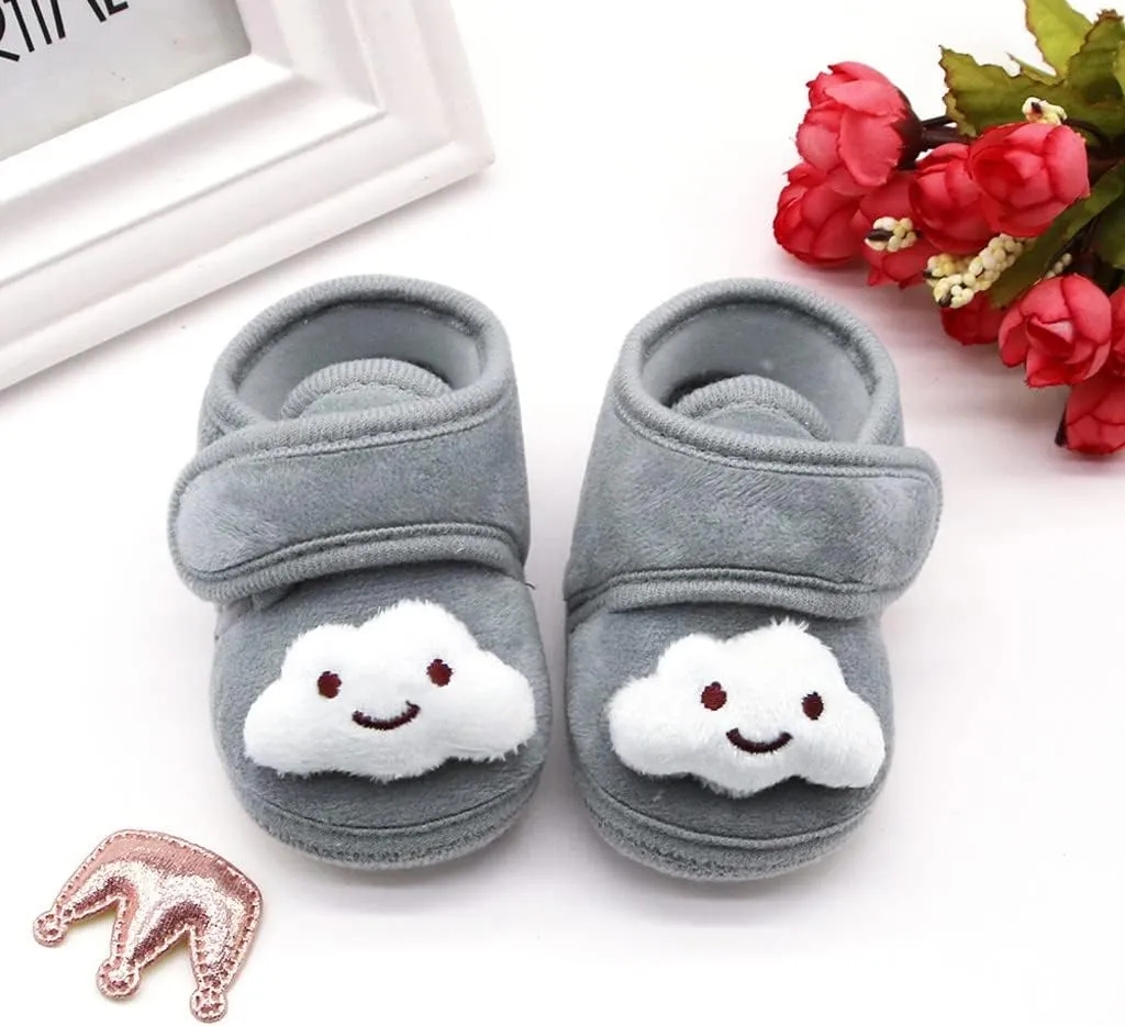 Casual Walking Shoes for Kids Tennis Shoes Little Boys Winter Plush Girls Cloud Infant Soft Warm Sole Shoes