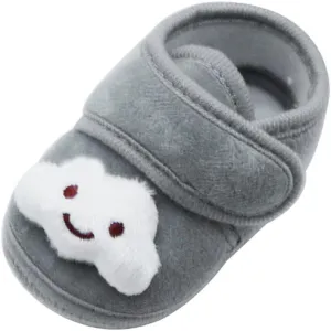 Casual Walking Shoes for Kids Tennis Shoes Little Boys Winter Plush Girls Cloud Infant Soft Warm Sole Shoes