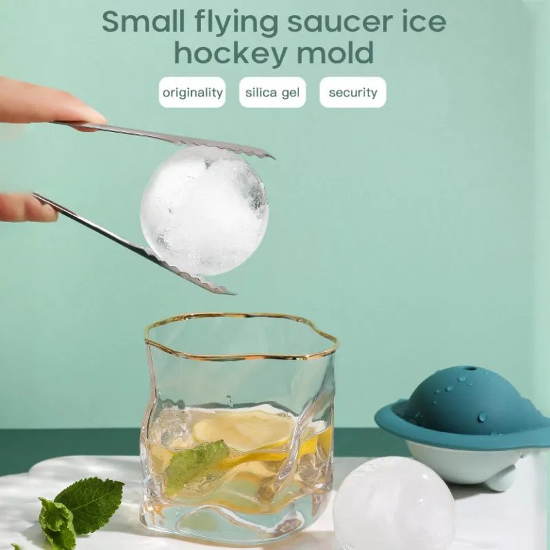 Cavity Ice Cube Maker Form For Ice Silicone Ice Mold Single Round Ice Cube Tray Summer Party Cocktail Whiskey Bar Kitchen Tool