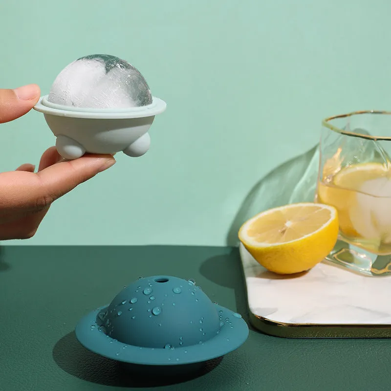 Cavity Ice Cube Maker Form For Ice Silicone Ice Mold Single Round Ice Cube Tray Summer Party Cocktail Whiskey Bar Kitchen Tool