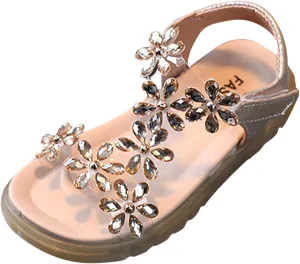 Child and Toddler Baby Girls Crystal Shoes Anti Slip Soft Sole Casual Sandals Summer Princess (Gold, 12.5 Little Kids)