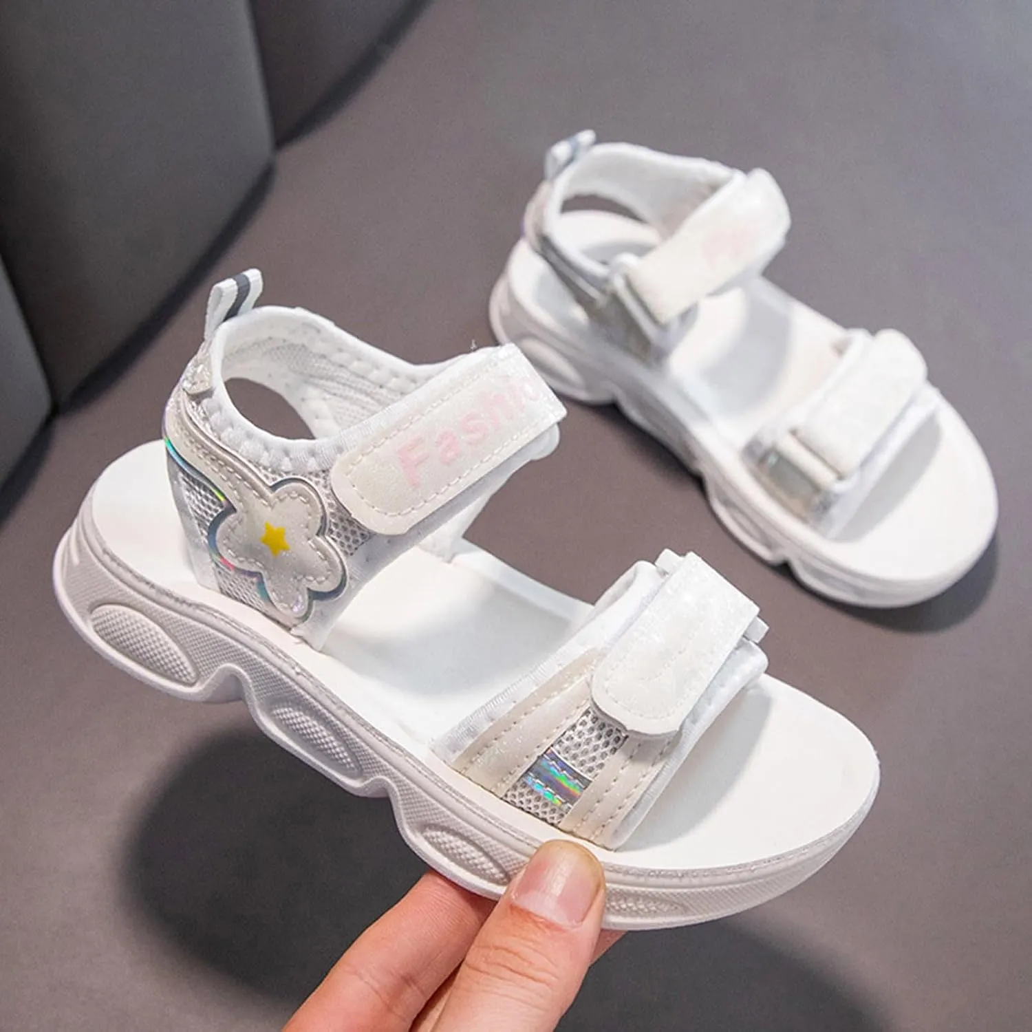 Children Shoes Comfortable Thick Soled Sandals Outdoor Beach Casual Sandals Baby Girl Shoes 3-6 Months