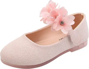 Children Soft Sole Shoes Sandals Toe Baby Dance Toddler Round Kids Princess Infant Shoes Girls Floral Girl's