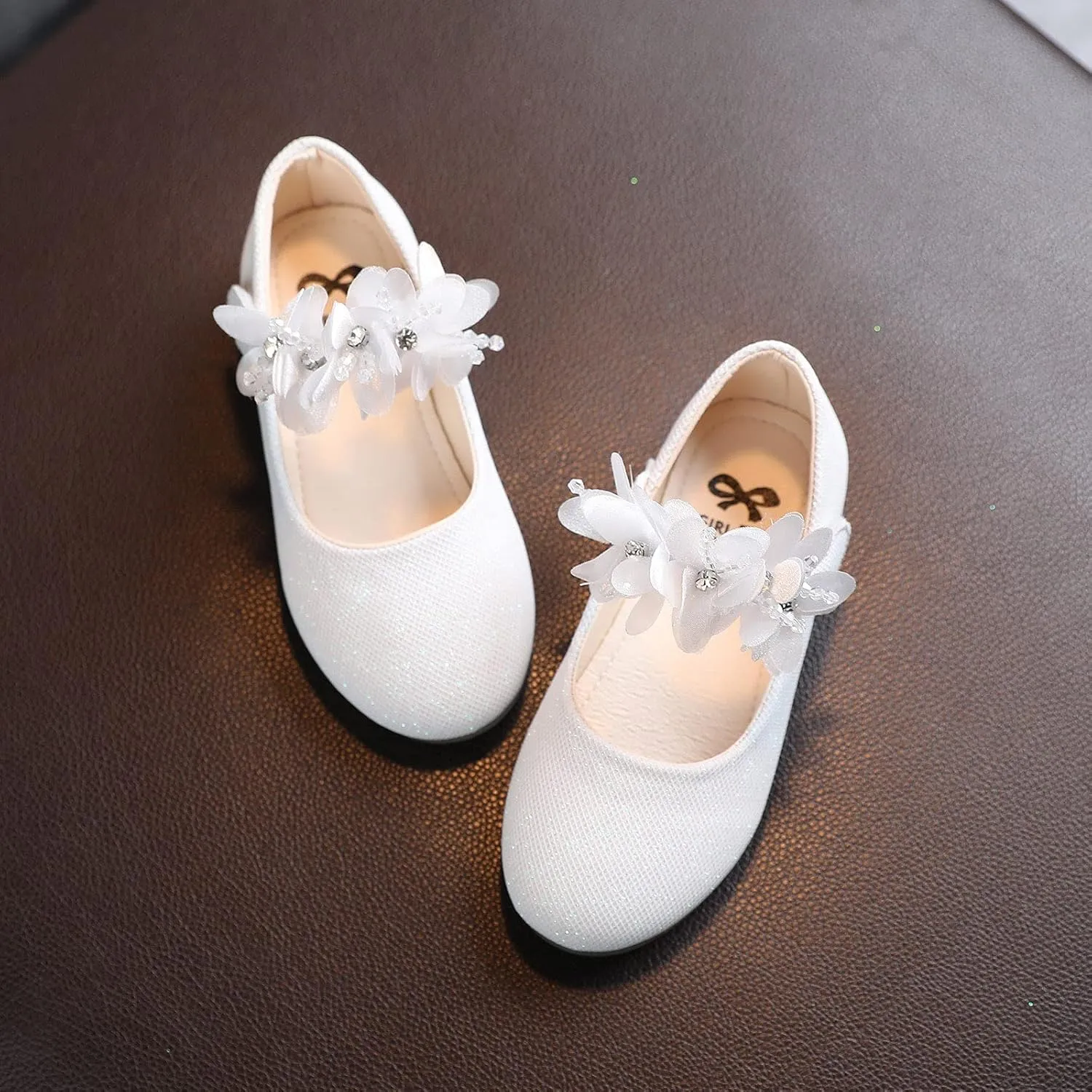 Children Soft Sole Shoes Sandals Toe Baby Dance Toddler Round Kids Princess Infant Shoes Girls Floral Girl's