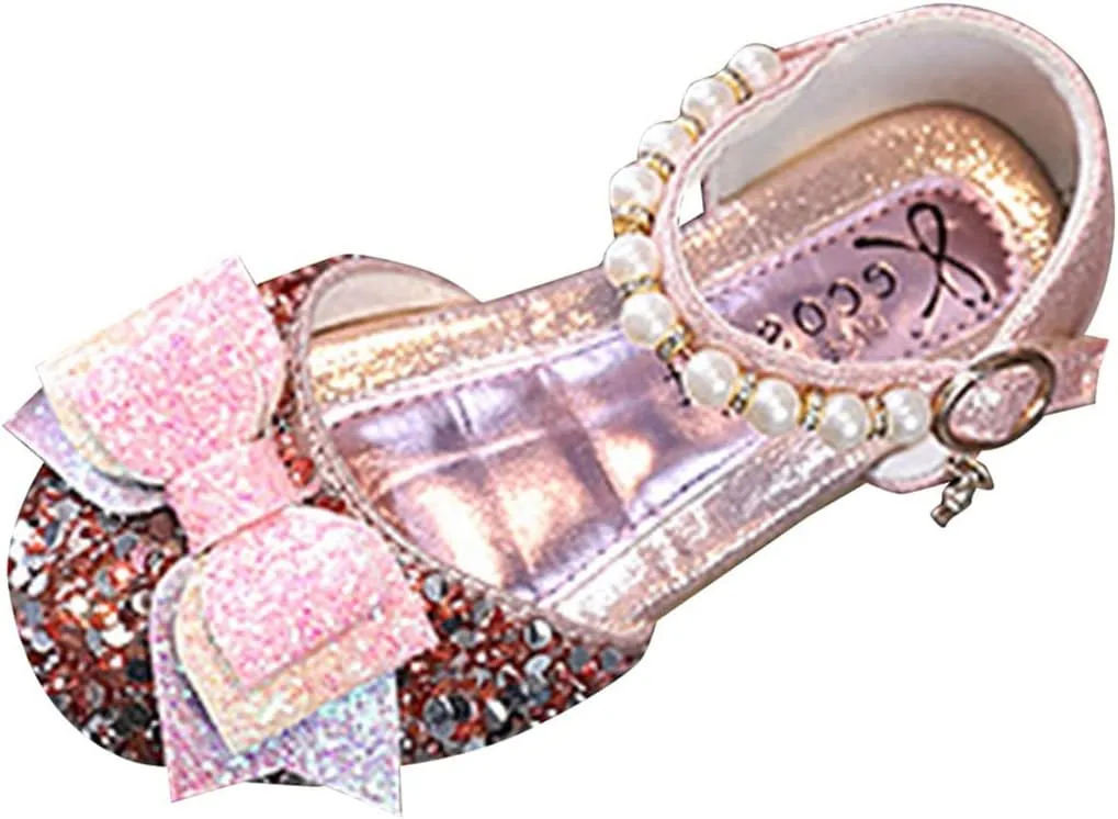 Children Soft Sole Shoes Toddler Baby Casual Princess Dress Shoes Comfortable Flat Outdoor Girls Rhinestones