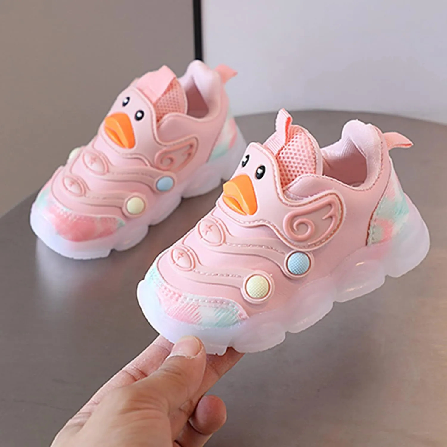 Children Sports Shoes Light Shoes Small White Shoes Light Board Shoes Non Slip Soft Bottom Toddler Shoes Girls Size 13