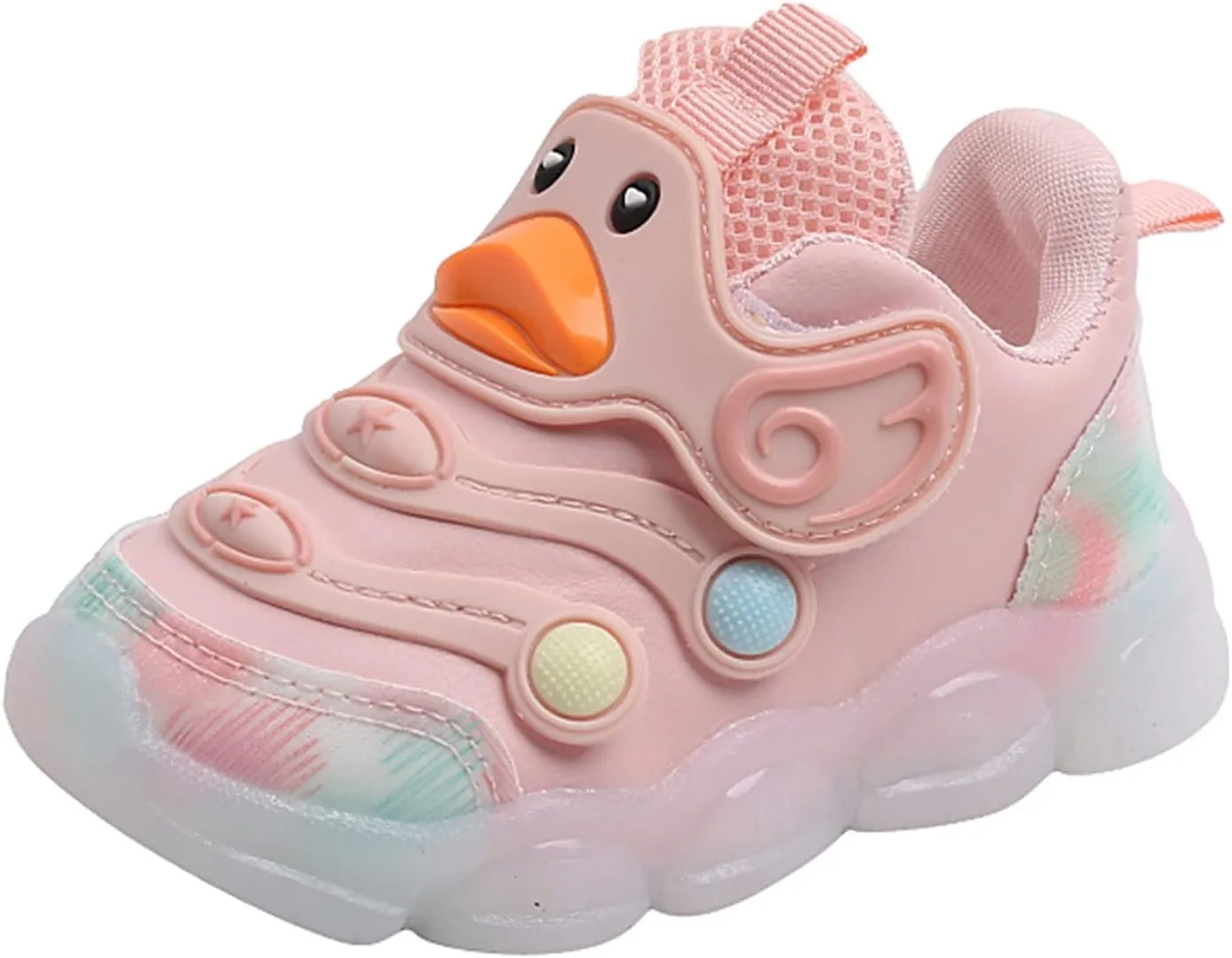 Children Sports Shoes Light Shoes Small White Shoes Light Board Shoes Non Slip Soft Bottom Toddler Shoes Girls Size 13