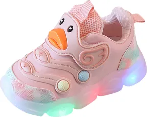 Children Sports Shoes Light Shoes Small White Shoes Light Board Shoes Non Slip Soft Bottom Toddler Shoes Girls Size 13
