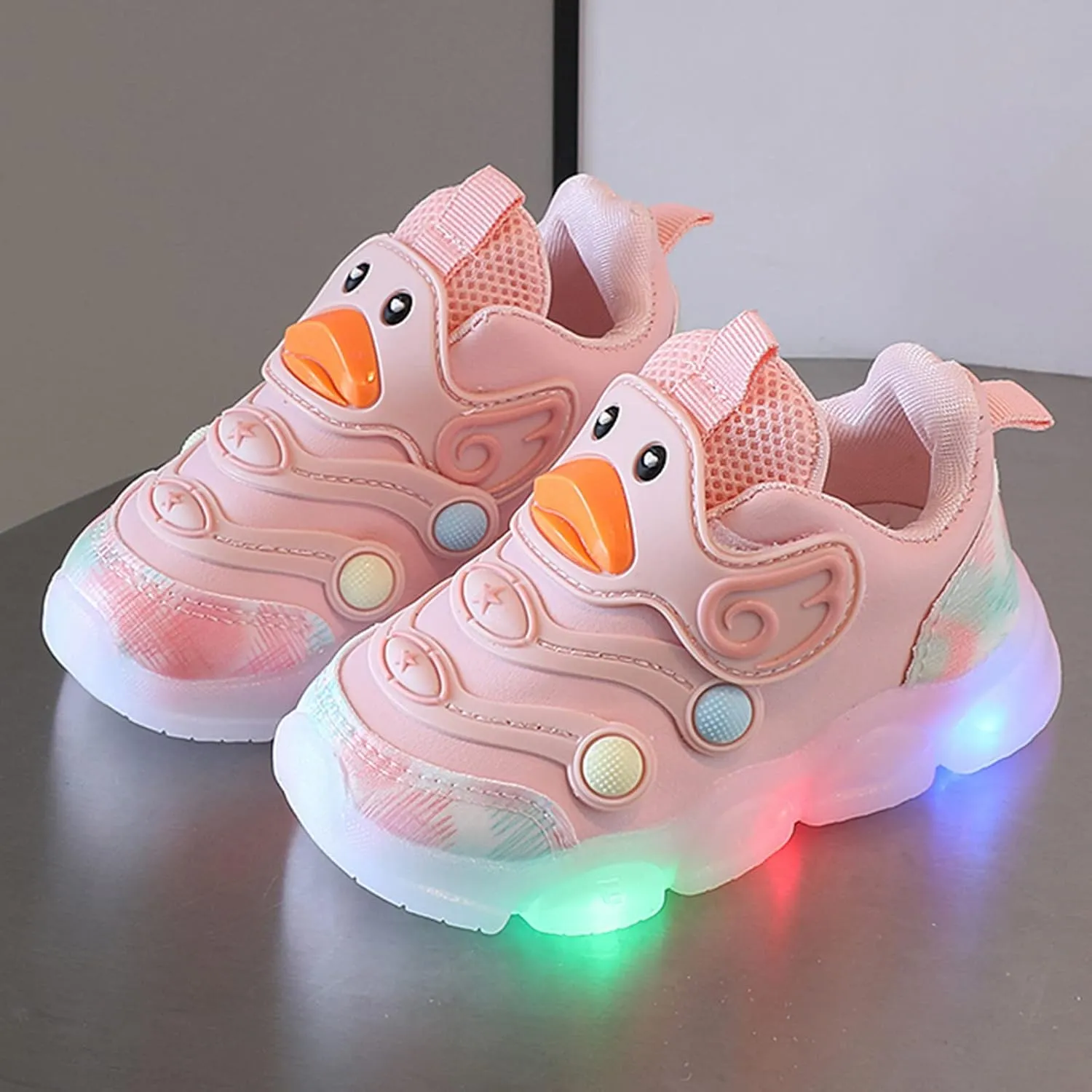 Children Sports Shoes Light Shoes Small White Shoes Light Board Shoes Non Slip Soft Bottom Toddler Shoes Girls Size 13