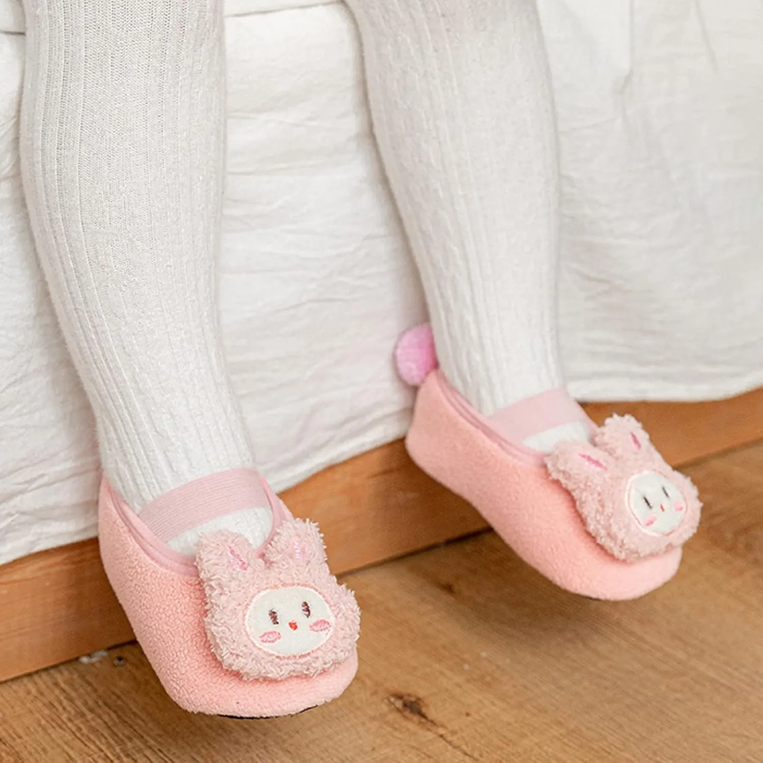 Children Toddler Shoes Autumn and Winter Boys and Girls Floor Socks Non Slip Plush Cartoon Animals Infant Sneaker Boy